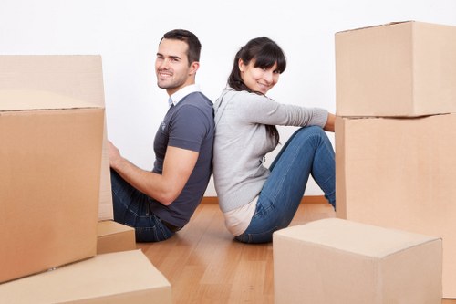 Secure loading of items into a removal truck
